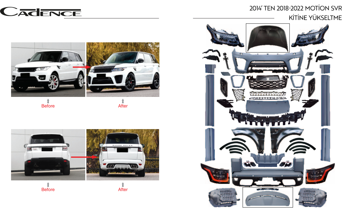 RANGE ROVER 2014 UPGRADE 2018-2022 MOTİON SVR