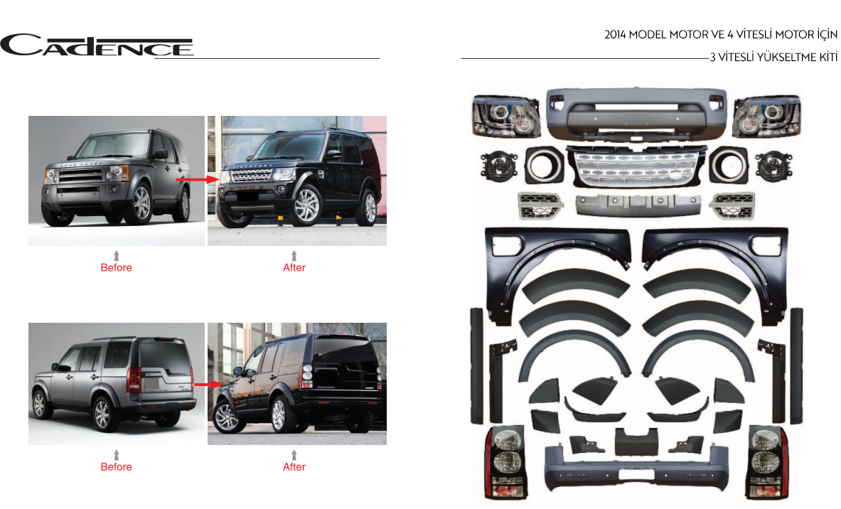 RANGE ROVER 2014 3 VİTESLİ YÜKSELTME KİTİ