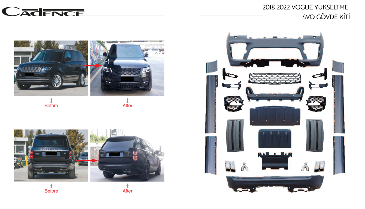 RANGE ROVER 2018-2022 VOGUE SVO BODY KİT