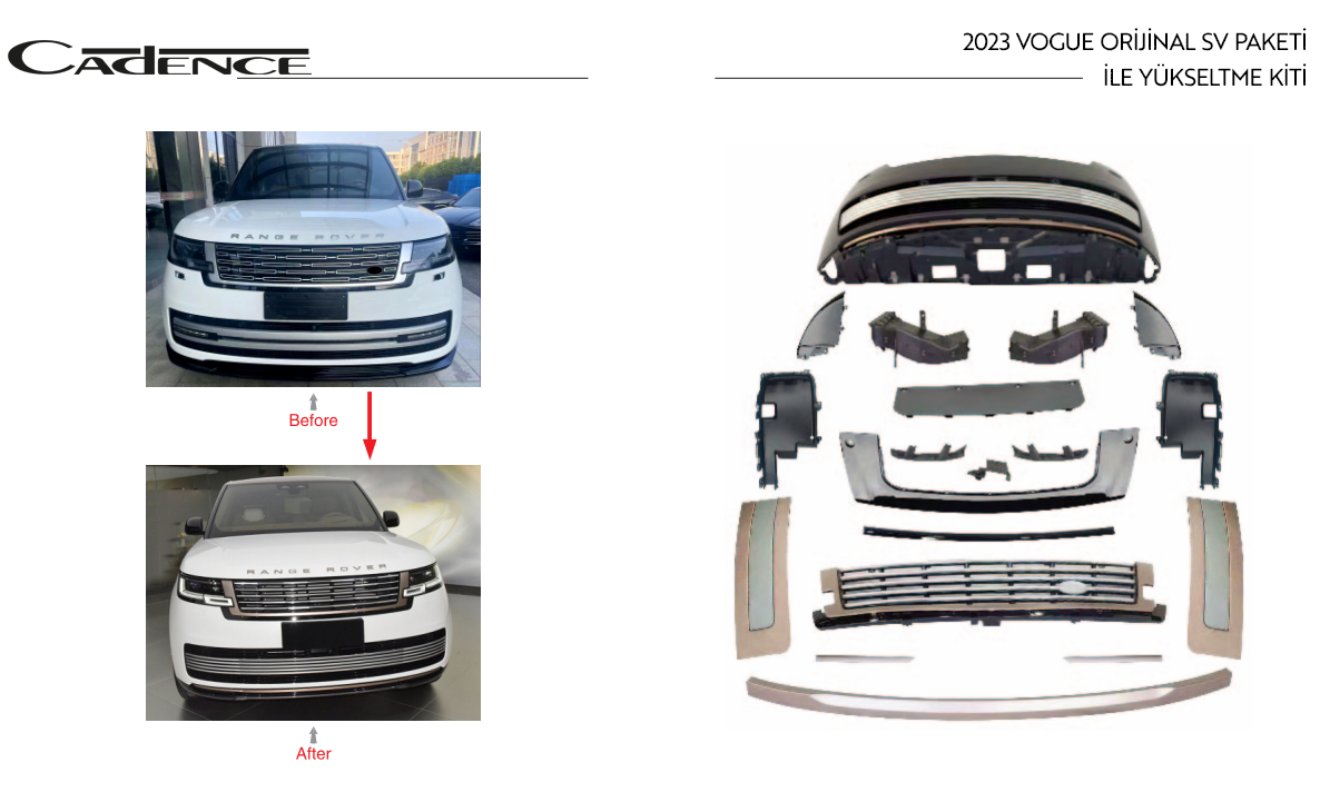 RANGE ROVER VOGUE 2023 ORİGİNAL SV BODYKIT