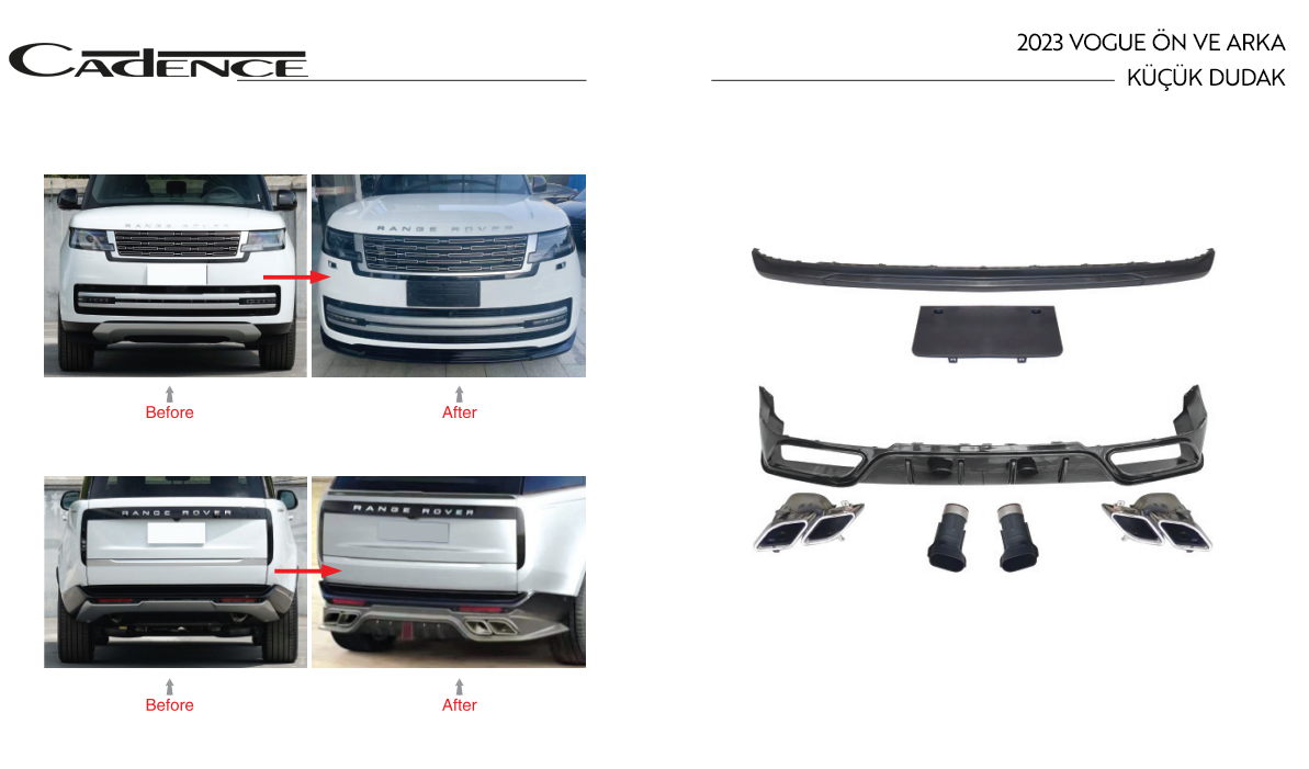 RANGE ROVER VOGUE 2023 ÖN-ARKA DUDAK