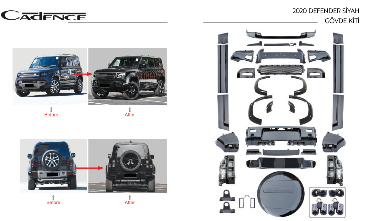 RANGE ROVER 2020 DEFENDER BLACK BODYKIT