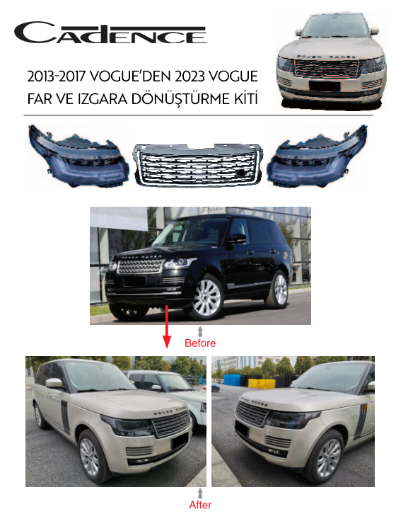 RANGE ROVER VOGUE 2013-2017 UPGRADE 2023 VOGUE FAR-IZGARA