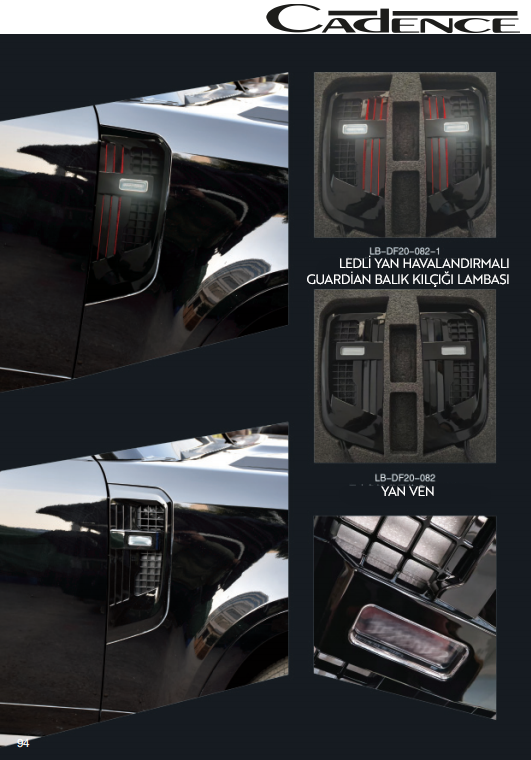 RANGE ROVER GUARDİAN BALIK KILÇIĞI LAMBASI / YAN VEN