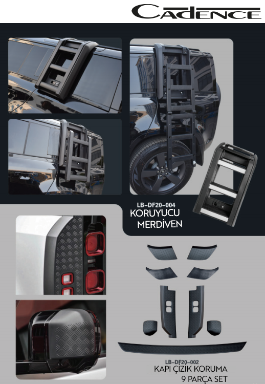 LAND ROVER DEFENDER KORUYUCU MERDİVEN / KORUMA PARÇALARI