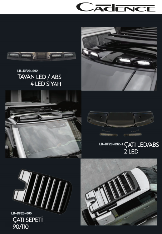 LAND ROVER DEFENDER TAVAN / ABS  / ÇATI LED