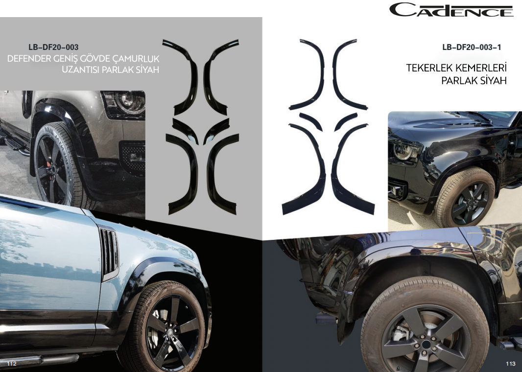 LAND ROVER DEFENDER ÇAMURLUK UZANTISI/TEKERLEK KEMERİ