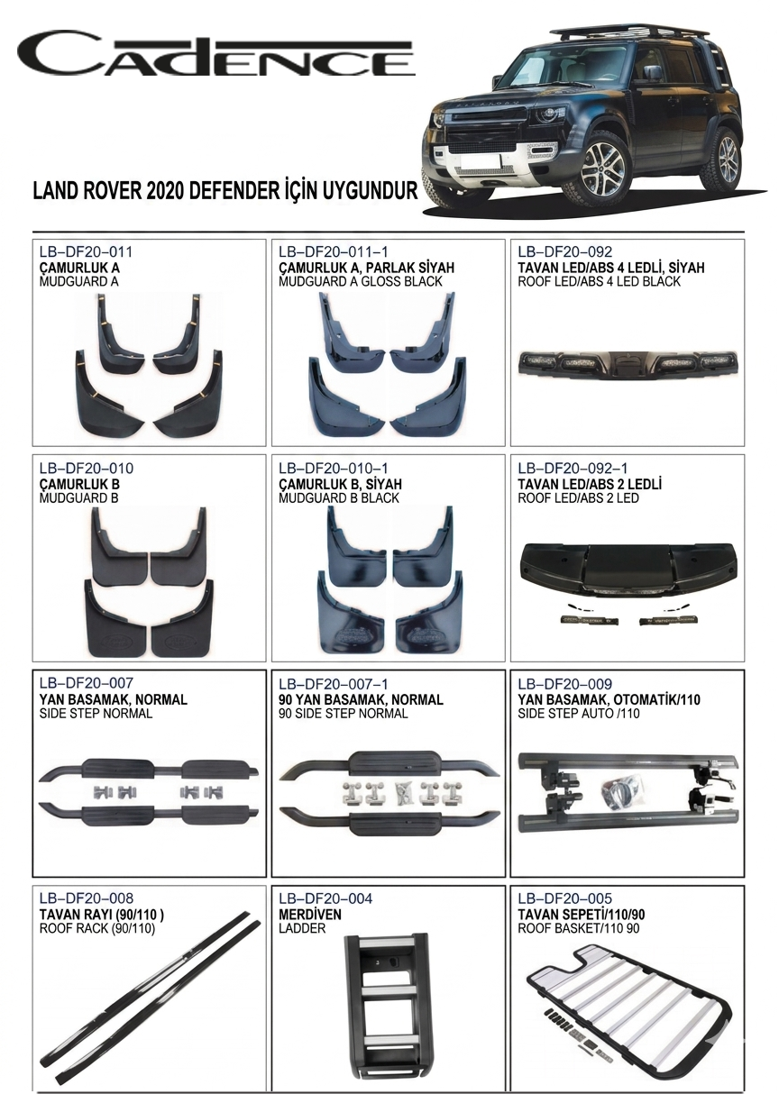 LAND ROVER 2020 DEFENDER DIŞ TASARIM AKSESUARLARI