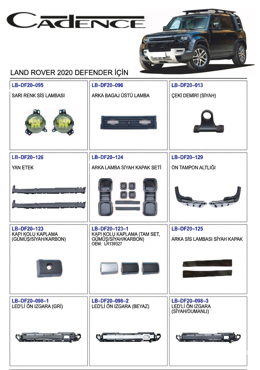 LAND ROVER DEFENDER 2020 AKSESUARLARI