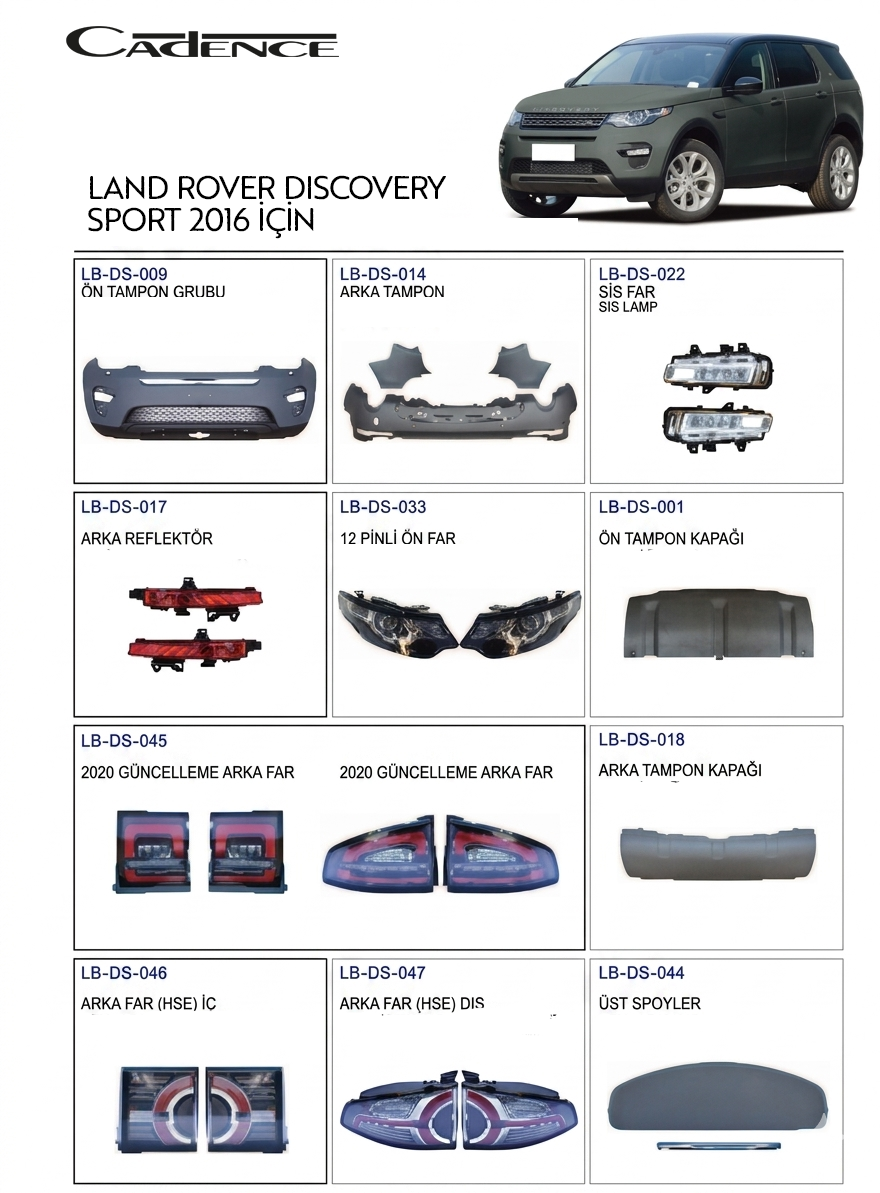 LAND ROVER DISCOVERY SPORT 2016 AKSESUARLARI
