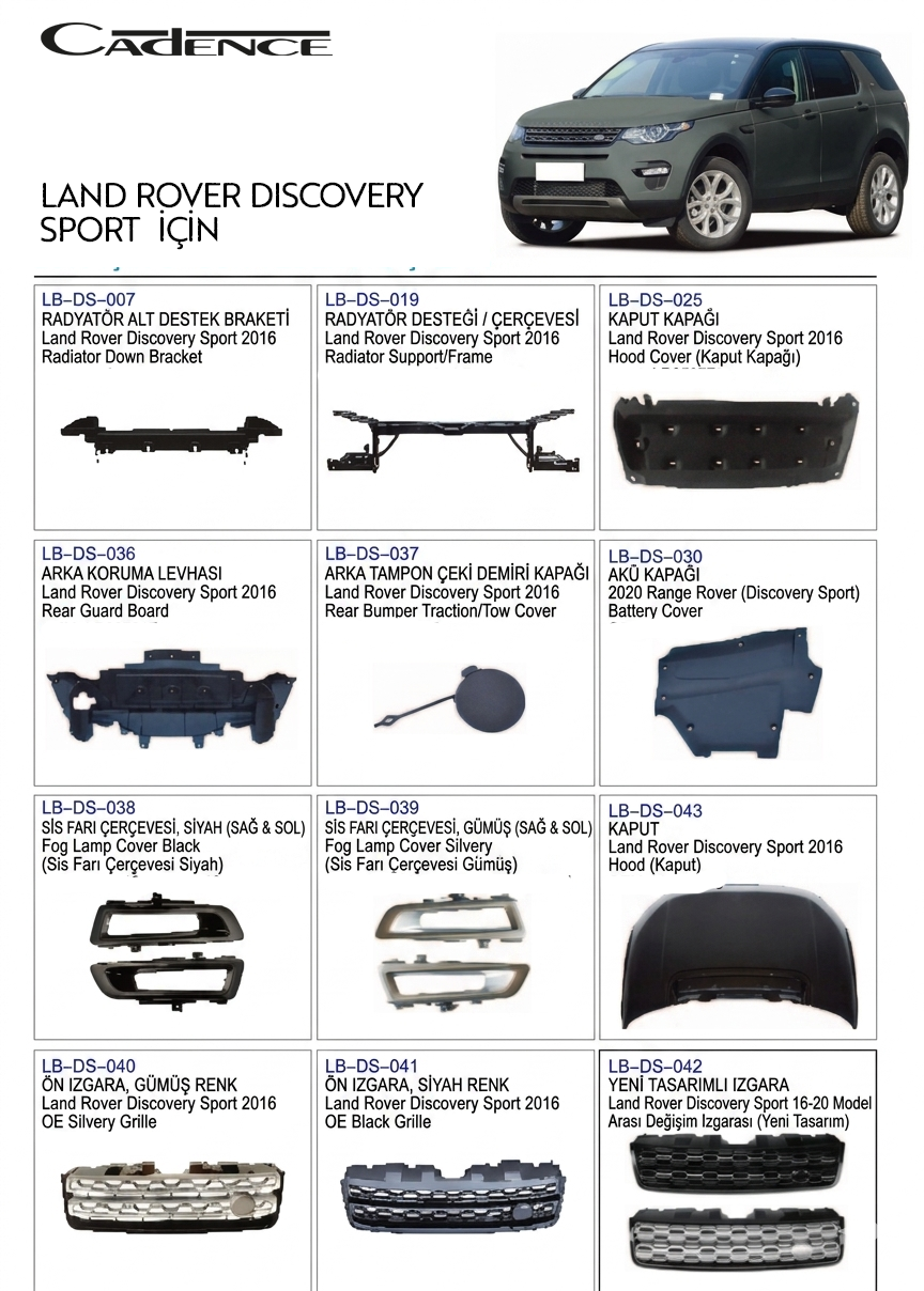 LAND ROVER DISCOVERY SPORT 2016 AKSESUARLARI