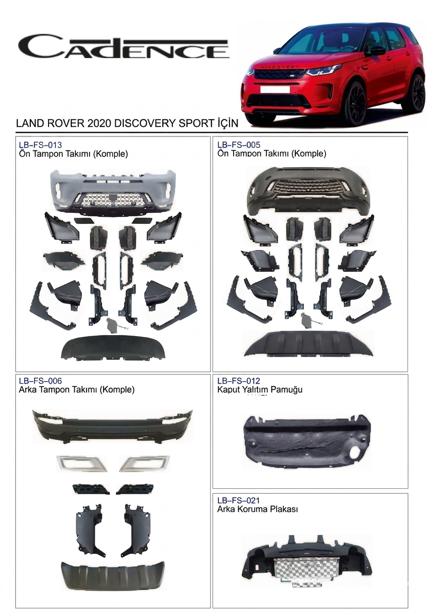 LAND ROVER DISCOVERY SPORT 2020 TAMPON / KAPLAMA SERİSİ