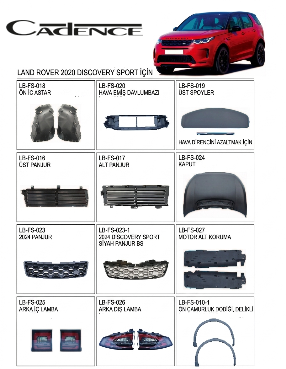LAND ROVER DISCOVERY SPORT 2020 AKSESUARLARI