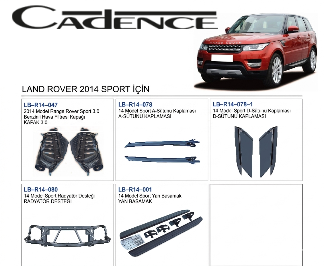 RANGE ROVER SPORT 2014(LCN) BODY KİT SERİSİ