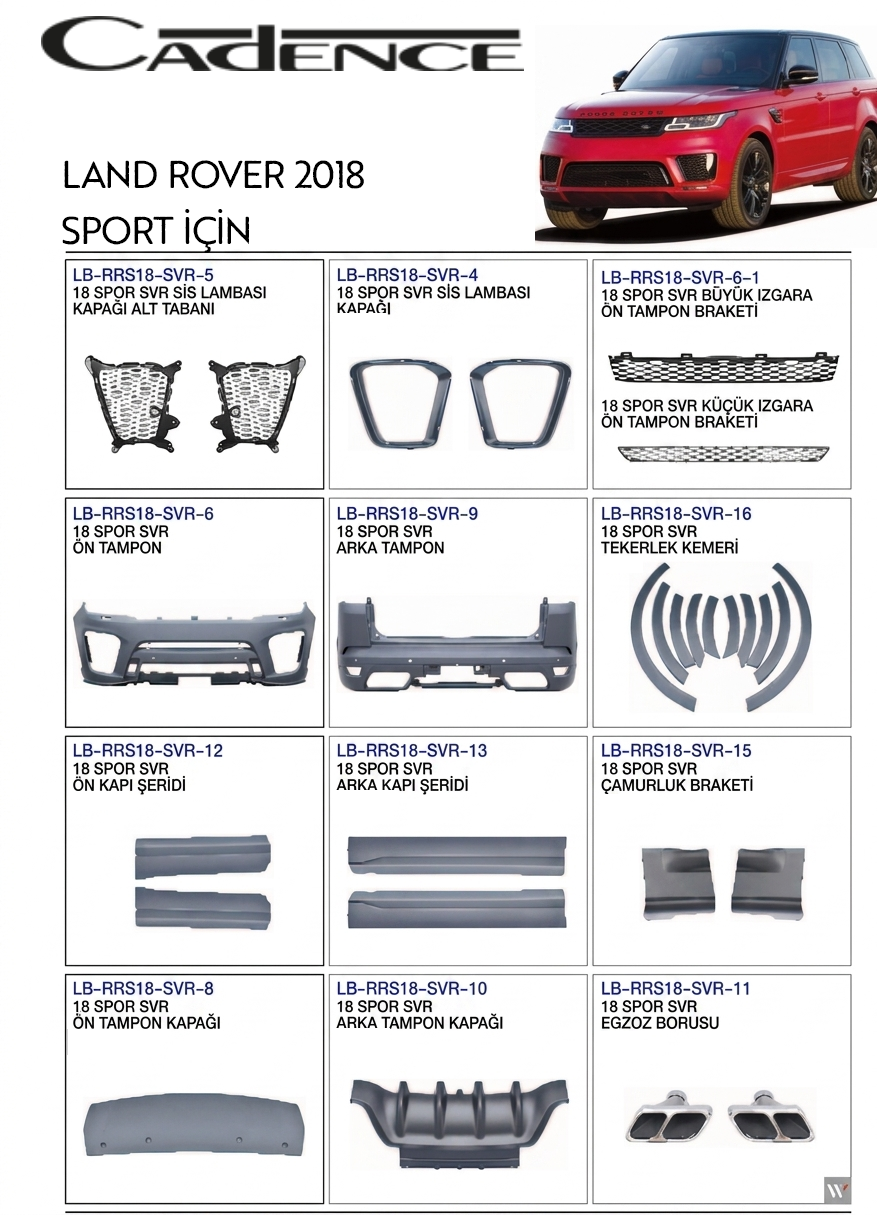 RANGE ROVER SPORT 2018 SVR SERİSİ