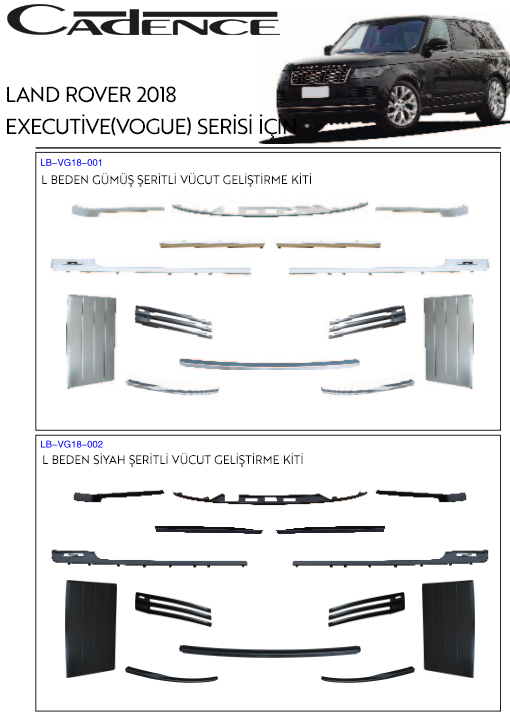 RANGE ROVER VOGUE 2018 LED BODY KİT