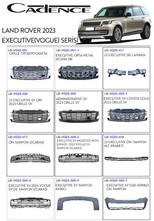 RANGE ROVER VOGUE 2023 EXECUTİVE SERİSİ