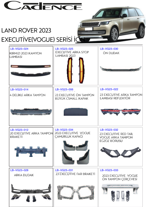 RANGE ROVER VOGUE 2023 J SERİSİ