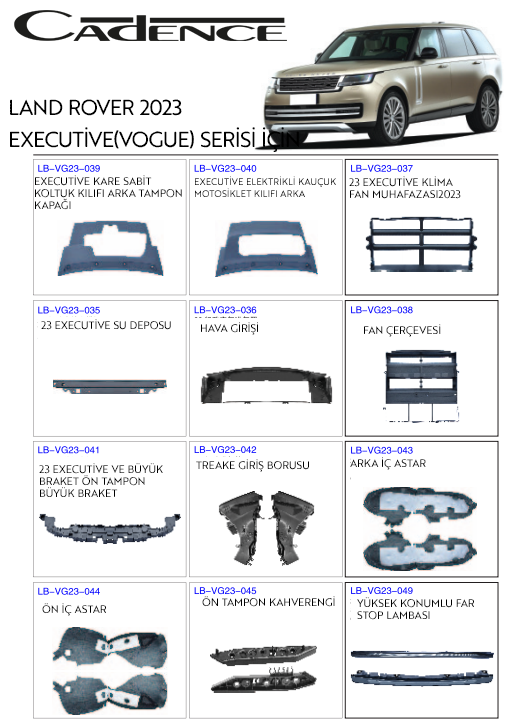 RANGE ROVER VOGUE J SERİSİ 2023
