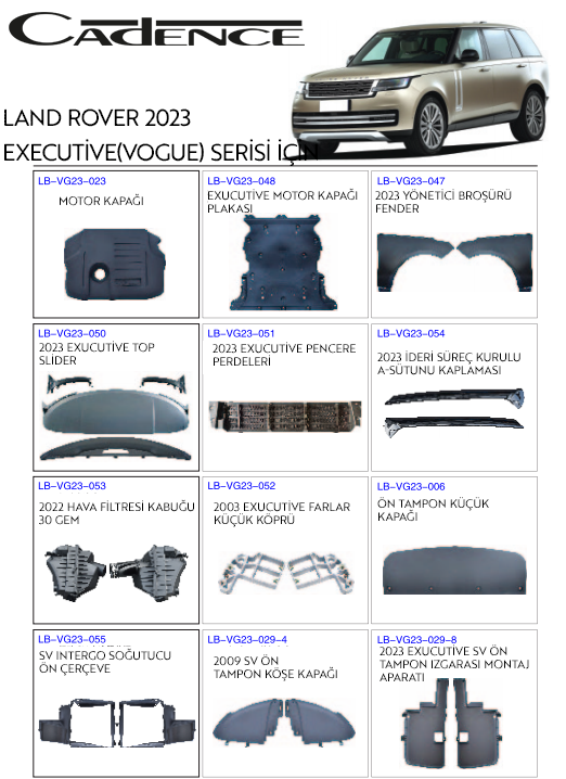 RANGE ROVER VOGUE 2023 EXECUTİVE SERİSİ