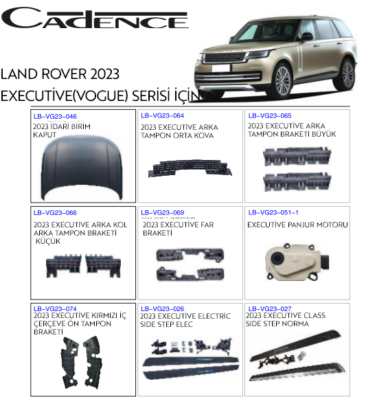 RANGE ROVER VOGUE EXECUTİVE 2023 SERİSİ