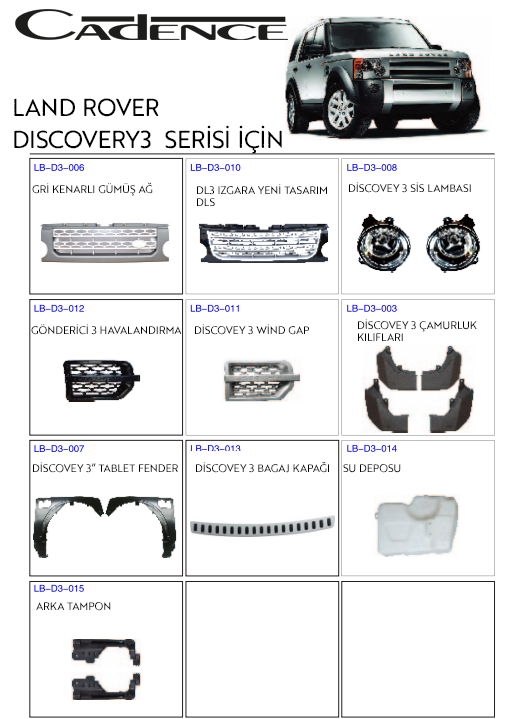 LAND ROVER DISCOVERY 3 SERİSİ