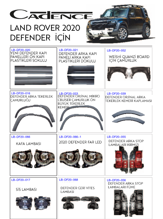 LAND ROVER DEFENDER 2020+ AKSESUARLARI