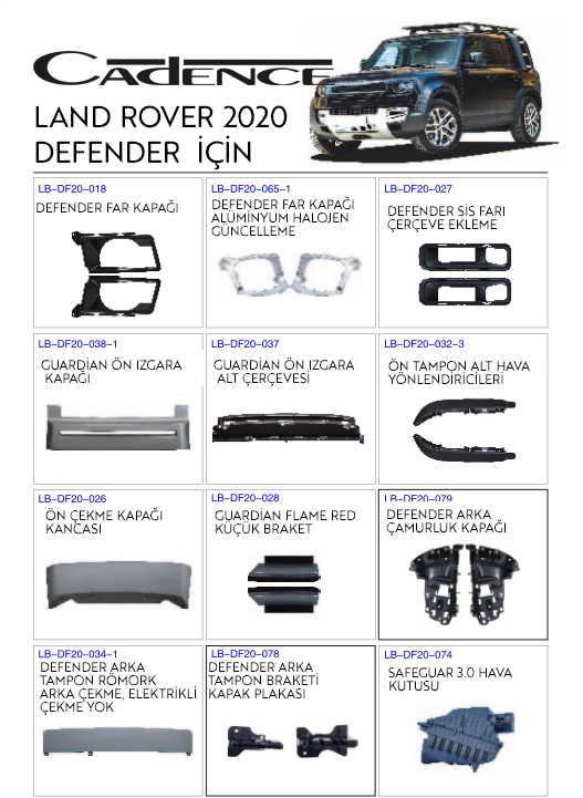 LAND ROVER DEFENDER 2020+ KORUMA EKİPMANLARI