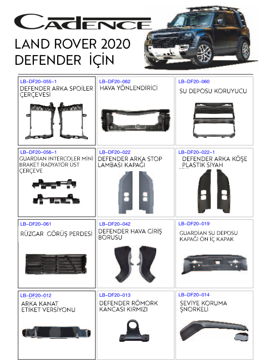 LAND ROVER DEFENDER 2020+ OFF-ROAD KORUMA KİTLERİ