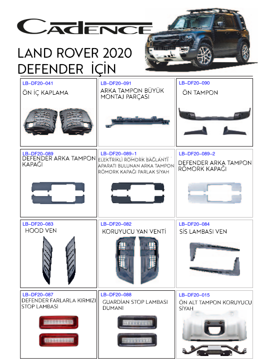 LAND ROVER DEFENDER 2020+ AKSESUARLARI