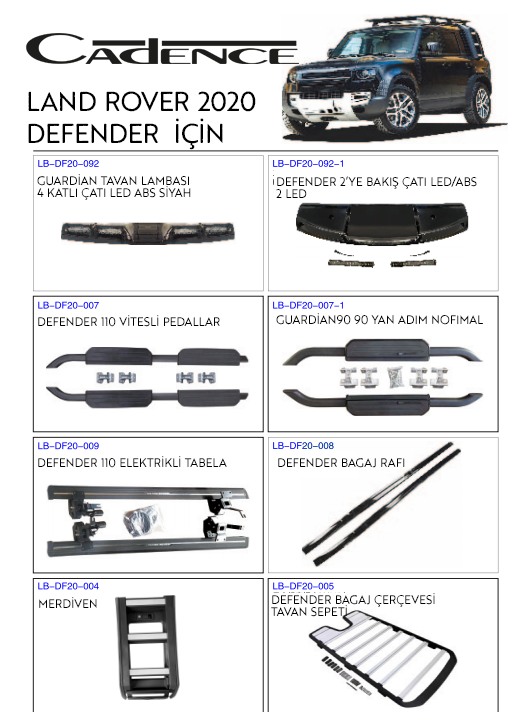 LAND ROVER DEFENDER 2020 ADVENTURE & OFF-ROAD EKİPMANLARI