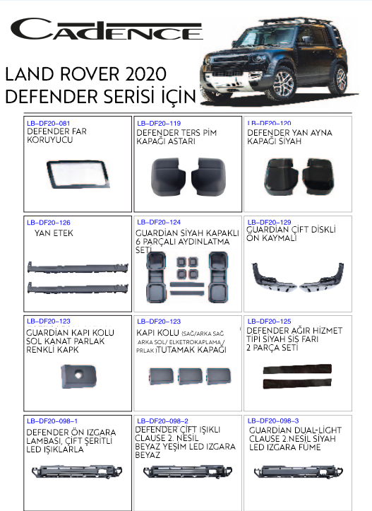 LAND ROVER DEFENDER 2020+ TRİM&AYDINLATMA KİTİ