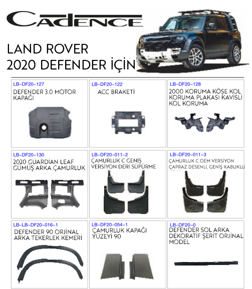LAND ROVER DEFENDER 2020+ AKSESUARLARI