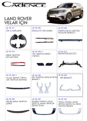LAND ROVER VELAR PREMIUM UPGRADE PARÇALARI