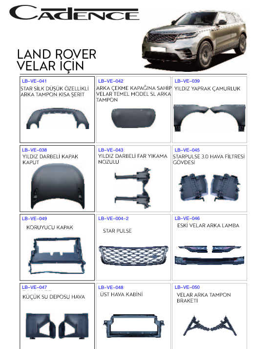 LAND ROVER VELAR DÖNÜŞÜM & KORUMA KİTİ