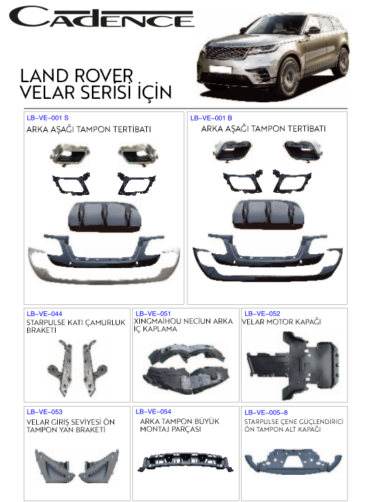 LAND ROVER VELAR BODY KİT