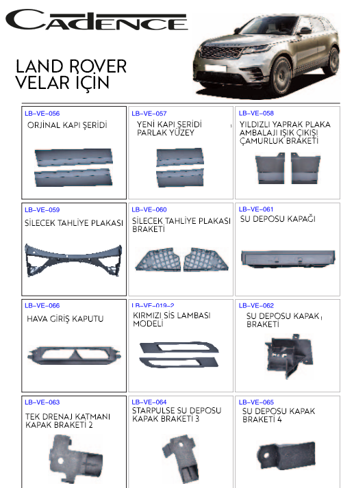 LAND ROVER VELAR DÖNÜŞÜM KİTİ