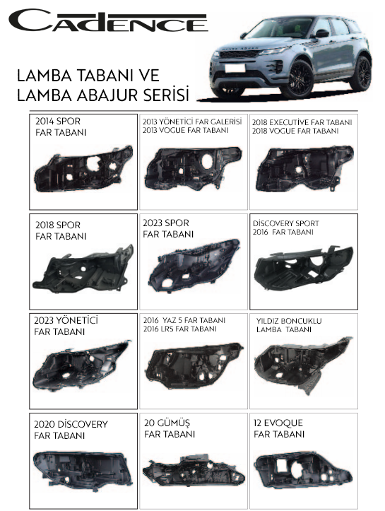 RANGE ROVER FAR TABANI KASASI SERİSİ